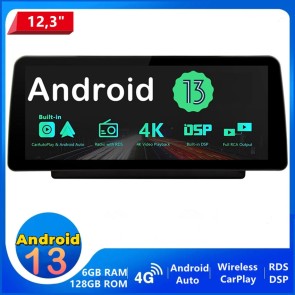 12,3" Android 13 Autoradio Lecteur DVD GPS Compatible pour Ford Transit Custom (De 2018) -1