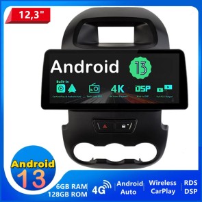 12,3" Android 13.0 Autoradio Lecteur DVD GPS Compatible pour Ford Ranger (2011-2015)-1