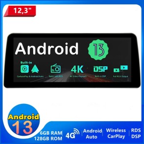 12,3" Android 13 Autoradio Lecteur DVD GPS Compatible pour Audi A3 S3 RS3 (De 2003)-1