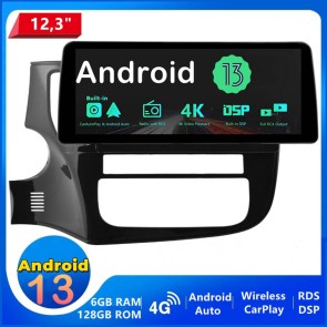 12,3" Android 13.0 Autoradio Lecteur DVD GPS Compatible pour Mitsubishi Outlander 3 (De 2012)-1