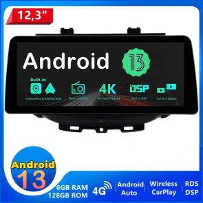 12,3" Android 13 Autoradio Lecteur DVD GPS Compatible pour Opel Astra K (De 2016)-1