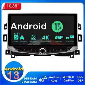 10,88" Android 13.0 Autoradio Lecteur DVD GPS Compatible pour Nissan Navara (De 2015)-1