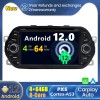Fiat Tipo Android 12.0 Autoradio DVD GPS avec Commande au volant et Kit mains libres Bluetooth DAB USB 4G WiFi OBD2 Carplay - Android 12 Autoradio Lecteur DVD GPS pour Fiat Tipo (De 2015)