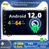 Mercedes W169 Android 12.0 Autoradio DVD GPS avec Commande au volant et Kit mains libres Bluetooth DAB USB 4G WiFi OBD2 Carplay - Android 12 Autoradio Lecteur DVD GPS pour Mercedes Classe A W169 (2004-2012)