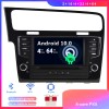 VW Golf 7 Android 10.0 Autoradio DVD GPS avec Ecran tactile Commande au volant et Kit mains libres Bluetooth Micro DAB CD SD USB 4G WiFi TV MirrorLink OBD2 Carplay - 7" Android 10 Autoradio Lecteur DVD GPS Compatible pour VW Golf 7 MK7 (2013-2019)