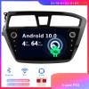 Hyundai i20 Android 10.0 Autoradio DVD GPS avec Ecran tactile Commande au volant et Kit mains libres Bluetooth Micro DAB CD SD USB 4G WiFi TV MirrorLink OBD2 Carplay - Android 10 Autoradio Lecteur DVD GPS Compatible pour Hyundai i20 (2014-2017)