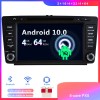 Skoda Octavia II Android 10.0 Autoradio DVD GPS avec Ecran tactile Commande au volant et Kit mains libres Bluetooth Micro DAB CD SD USB 4G WiFi MirrorLink OBD2 Carplay - 8" Android 10 Autoradio Lecteur DVD GPS Compatible pour Skoda Octavia Mk2 (2004-2013)