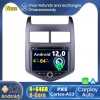Chevrolet Aveo Android 12.0 Autoradio DVD GPS avec Commande au volant et Kit mains libres Bluetooth DAB CD USB 4G WiFi OBD2 Carplay - Android 12 Autoradio Lecteur DVD GPS pour Chevrolet Aveo (De 2011)