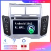 Toyota Yaris Android 10.0 Autoradio DVD GPS avec Ecran tactile Commande au volant et Kit mains libres Bluetooth Micro DAB CD SD USB 4G WiFi TV MirrorLink OBD2 Carplay - Android 10 Autoradio Lecteur DVD GPS Compatible pour Toyota Yaris (2005-2011)