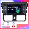 Toyota Yaris Android 10.0 Autoradio DVD GPS avec Ecran tactile Commande au volant et Kit mains libres Bluetooth Micro DAB CD SD USB 4G WiFi TV MirrorLink OBD2 Carplay - Android 10 Autoradio Lecteur DVD GPS Compatible pour Toyota Yaris (2013-2017)