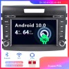 Honda CR-V Android 10.0 Autoradio DVD GPS avec Ecran tactile Commande au volant et Kit mains libres Bluetooth Micro DAB CD SD USB 4G WiFi TV MirrorLink OBD2 Carplay - Android 10 Autoradio Lecteur DVD GPS Compatible pour Honda CR-V (2012-2017)