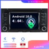 VW Touareg Android 10.0 Autoradio DVD GPS avec Ecran tactile Commande au volant et Kit mains libres Bluetooth Micro DAB CD SD USB 4G WiFi TV MirrorLink OBD2 Carplay - Android 10 Autoradio Lecteur DVD GPS Compatible pour VW Touareg (2003-2010)