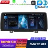 BMW X3 G01 Android 13 Autoradio DVD GPS Navigation avec 8-Core 8Go+256Go Écran Tactile Bluetooth 5.0 Telecommande au Volant DSP SWC DAB SD USB WiFi 4G LTE CarPlay - 10,25" Android 13.0 Autoradio Lecteur Multimédia Stéréo pour BMW X3 G01 (2018-2022)