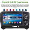 Audi TT Android 10.0 Autoradio DVD GPS avec 8-Core 4Go+64Go Bluetooth Parrot Telecommande au Volant Micro DSP CD SD USB DAB 4G LTE WiFi TV MirrorLink OBD2 CarPlay - 7" Android 10.0 Lecteur DVD GPS Radio Stéréo Navigation pour Audi TT (2006-2014)