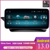 Mercedes Classe E W207 Android 14.0 Autoradio DVD GPS avec 8-Core 8Go+128Go Écran Tactile Commande au Volant DAB USB WiFi 4G LTE CarPlay Android Auto - 12,3" Android 14 Autoradio Système GPS Stéréo Lecteur Multimédia de Voiture pour Mercedes W207 (De 2009