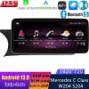 Mercedes W204 Android 13 Autoradio DVD GPS Navigation avec 8-Core 8Go+256Go Écran Tactile Bluetooth 5.0 Telecommande au Volant DSP SWC DAB WiFi 4G LTE CarPlay - 12,5" Android 13.0 Autoradio Lecteur Multimédia Stéréo pour Mercedes Classe C W204 (2011-2014)