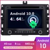 Dodge Ram Android 10.0 Autoradio DVD GPS Navigation avec Octa-Core 4Go+64Go Écran Tactile Bluetooth Telecommande au Volant DAB CD SD USB AUX WiFi OBD2 CarPlay - 7" Android 10.0 Autoradio Lecteur DVD GPS Compatible pour Dodge Ram 1500/2500/3500 (2013-2019)
