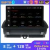 Audi Q3 Android 13 Autoradio DVD GPS Navigation avec 8Go+128Go Bluetooth Telecommande au Volant DAB DSP WiFi 4G CarPlay sans Fil - 8" Android 13.0 Autoradio Lecteur DVD GPS pour Audi Q3 8U (2011-2018)