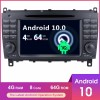 Mercedes CLK W209 Android 10.0 Autoradio DVD GPS Navigation avec Octa-Core 4Go+64Go Écran Tactile Bluetooth Telecommande au Volant DAB SD USB AUX WiFi TV OBD2 CarPlay - 7" Android 10.0 Autoradio Lecteur DVD GPS Compatible pour Mercedes CLK W209 (2005-2012
