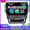 Hyundai Santa Fe Android 13.0 Autoradio Multimédia GPS avec 6Go+128Go Commande au volant et Kit mains libres Bluetooth DAB DSP USB 4G WiFi CarPlay Sans fil - 9" Android 13 Autoradio Lecteur DVD GPS pour Hyundai Santa Fe (De 2013)
