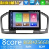 Opel Insignia Android 14.0 Autoradio DVD GPS avec 8G+256G Bluetooth DAB USB DSP 4G WiFi Caméra 360° CarPlay Android Auto - 10" Android 14 Autoradio Stéréo de Voiture Multimédia GPS Navigation pour Opel Insignia (2008-2013)