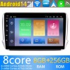 Peugeot 208 Android 14.0 Autoradio DVD GPS avec 8G+256G Bluetooth DAB USB DSP 4G WiFi Caméra 360° CarPlay Android Auto - 10" Android 14 Autoradio Stéréo de Voiture Multimédia GPS Navigation pour Peugeot 208 (2012-2019)