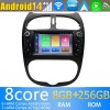 Peugeot 206 Android 14.0 Autoradio DVD GPS avec 8G+256G Bluetooth DAB USB DSP 4G WiFi Caméra 360° CarPlay Android Auto - Android 14 Autoradio Stéréo de Voiture Multimédia GPS Navigation pour Peugeot 206 (2000-2016)