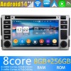 Hyundai Santa Fe Android 14.0 Autoradio DVD GPS avec 8G+256G Bluetooth DAB USB DSP 4G WiFi Caméra 360° CarPlay Android Auto - Android 14 Autoradio Stéréo de Voiture Multimédia GPS Navigation pour Hyundai Santa Fe 2 (2006-2012)