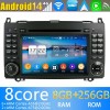 Mercedes Viano Android 13.0 Autoradio DVD GPS avec 8Go+128Go Bluetooth Telecommande au Volant USB DAB 4G WiFi CarPlay - 9" Android 13.0 Lecteur DVD GPS Radio Stéréo Navigation pour Mercedes Viano W639 (2006-2018)