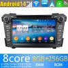 Hyundai i40 Android 13.0 Autoradio DVD GPS avec 8Go+128Go Bluetooth Telecommande au Volant DSP USB DAB 4G WiFi OBD2 CarPlay - 7" Android 13.0 Lecteur DVD GPS Radio Stéréo Navigation pour Hyundai i40 (De 2011)