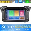 Hyundai i40 Android 14.0 Autoradio DVD GPS avec 8G+256G Bluetooth DAB USB DSP 4G WiFi Caméra 360° CarPlay Android Auto - 7" Android 14 Autoradio Stéréo de Voiture Multimédia GPS Navigation pour Hyundai i40 (De 2011)
