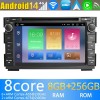 Kia Venga Android 14.0 Autoradio DVD GPS avec 8G+256G Bluetooth DAB USB DSP 4G WiFi Caméra 360° CarPlay Android Auto - 7" Android 14 Autoradio Stéréo de Voiture Multimédia GPS Navigation pour Kia Venga (2010-2019)