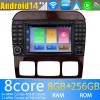 Mercedes Classe S W220 Android 14.0 Autoradio DVD GPS avec 8G+256G Bluetooth DAB USB DSP 4G WiFi Caméra 360° CarPlay Android Auto - 7" Android 14 Autoradio Stéréo de Voiture Multimédia GPS Navigation pour Mercedes ‎W220 (1998-2006)