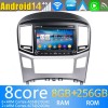 Hyundai H1 Android 13.0 Autoradio DVD GPS avec 8Go+128Go Bluetooth Telecommande au Volant DSP USB DAB 4G WiFi OBD2 CarPlay - 8" Android 13.0 Lecteur DVD GPS Radio Stéréo Navigation pour Hyundai H1 (2016-2018)