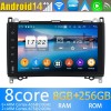 Mercedes Classe A W169 Android 13.0 Autoradio DVD GPS avec 8Go+128Go Bluetooth Telecommande au Volant DSP USB DAB 4G WiFi CarPlay - 9" Android 13.0 Lecteur DVD GPS Radio Stéréo Navigation pour Mercedes W169 (2005-2012)