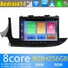 Opel Mokka Android 14.0 Autoradio DVD GPS avec 8G+256G Bluetooth DAB USB DSP 4G WiFi Caméra 360° CarPlay Android Auto - 9" Android 14 Autoradio Stéréo de Voiture Multimédia GPS Navigation pour Opel Mokka (2016-2019)