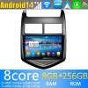 Chevrolet Aveo Android 13.0 Autoradio DVD GPS avec 8Go+128Go Bluetooth Telecommande au Volant DSP USB DAB 4G WiFi OBD2 CarPlay - 9" Android 13.0 Lecteur DVD GPS Radio Stéréo Navigation pour Chevrolet Aveo (2012-2015)