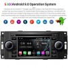 Chrysler Concorde S300 Android 9.0 Autoradio GPS DVD avec HD Ecran tactile Support Smartphone Bluetooth kit main libre RDS CD SD USB DAB AUX 4G WiFi TV MirrorLink OBD2 CarPlay - S300 Android 9.0 Autoradio Lecteur DVD GPS Compatible pour Chrysler Concorde 