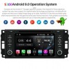 Jeep Grand Cherokee S300 Android 9.0 Autoradio GPS DVD avec HD Ecran tactile Support Smartphone Bluetooth kit main libre RDS CD SD USB DAB AUX 4G WiFi OBD2 CarPlay - S300 Android 9.0 Autoradio Lecteur DVD GPS Compatible pour Jeep Grand Cherokee (De 2008)