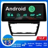 Skoda Octavia 2 Android 13.0 Autoradio Multimédia GPS avec 8-Core 6Go+128Go Commande au volant et Kit mains libres Bluetooth DAB DSP RDS USB 4G LTE WiFi CarPlay Sans fil - 12,3" Android 13.0 Autoradio Lecteur DVD GPS Compatible pour Skoda Octavia Mk2 A5