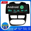 Renault Clio 4 Android 13.0 Autoradio Multimédia GPS avec 8-Core 6Go+128Go Commande au volant et Kit mains libres Bluetooth DAB DSP RDS USB 4G LTE WiFi CarPlay Sans fil - 12,3" Android 13 Autoradio Lecteur DVD GPS Compatible pour Renault Clio 4 (2012-2018