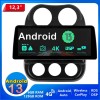 Jeep Compass Android 13.0 Autoradio Multimédia GPS avec 8-Core 6Go+128Go Commande au volant et Kit mains libres Bluetooth DAB DSP RDS USB 4G LTE WiFi CarPlay Sans fil - 12,3" Android 13.0 Autoradio Lecteur DVD GPS Compatible pour Jeep Compass (2009-2016)