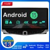 Peugeot Partner Android 13.0 Autoradio Multimédia GPS avec 8-Core 6Go+128Go Commande au volant et Kit mains libres Bluetooth DAB DSP RDS USB 4GLTE WiFi CarPlay Sans fil - 10,88" Android 13 Autoradio Lecteur DVD GPS Compatible pour Peugeot Partner (De 2019