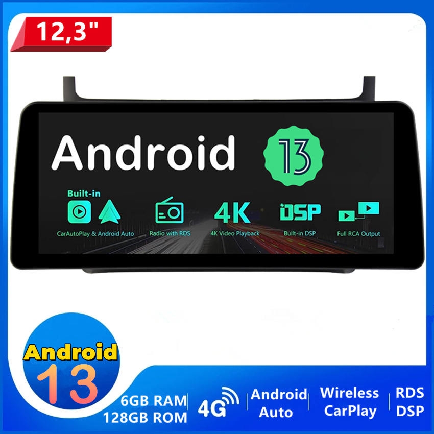 Autoradio Android 15 Pour Citroën Jumpy 3/Peugeot Expert/Toyota Proace 2016-2020 - Écran 9" CarPlay, GPS, WiFi, Caméra + Mic