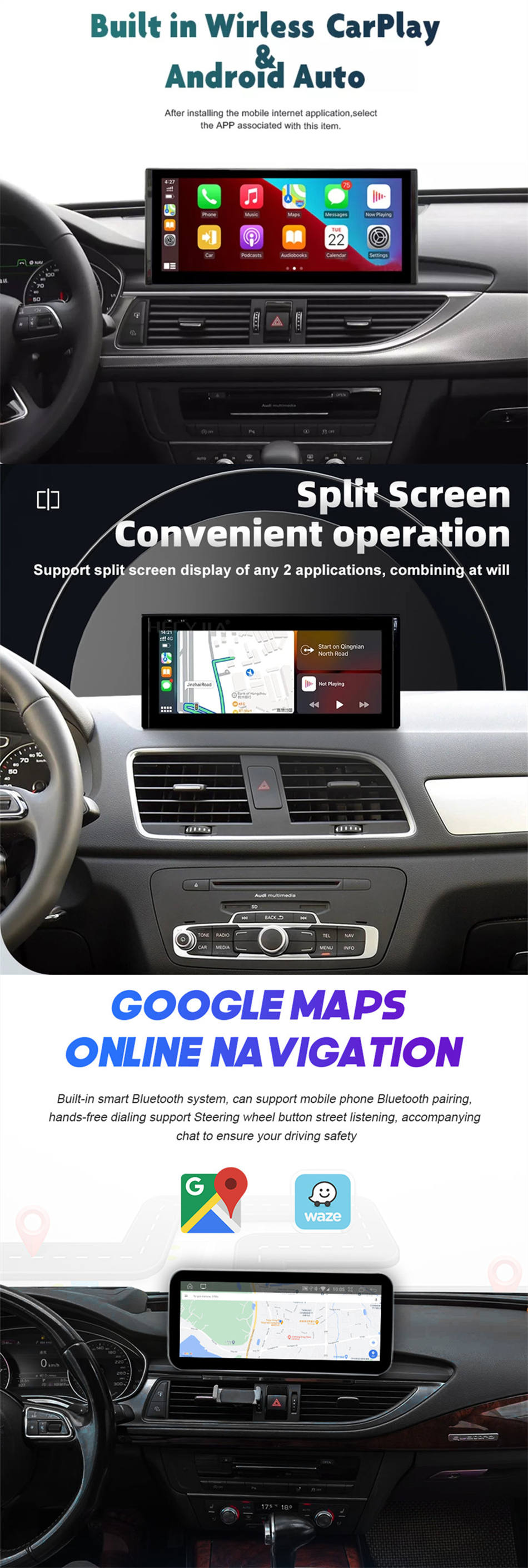 Autoradio Android 13.0 pour Audi A4 B9-4