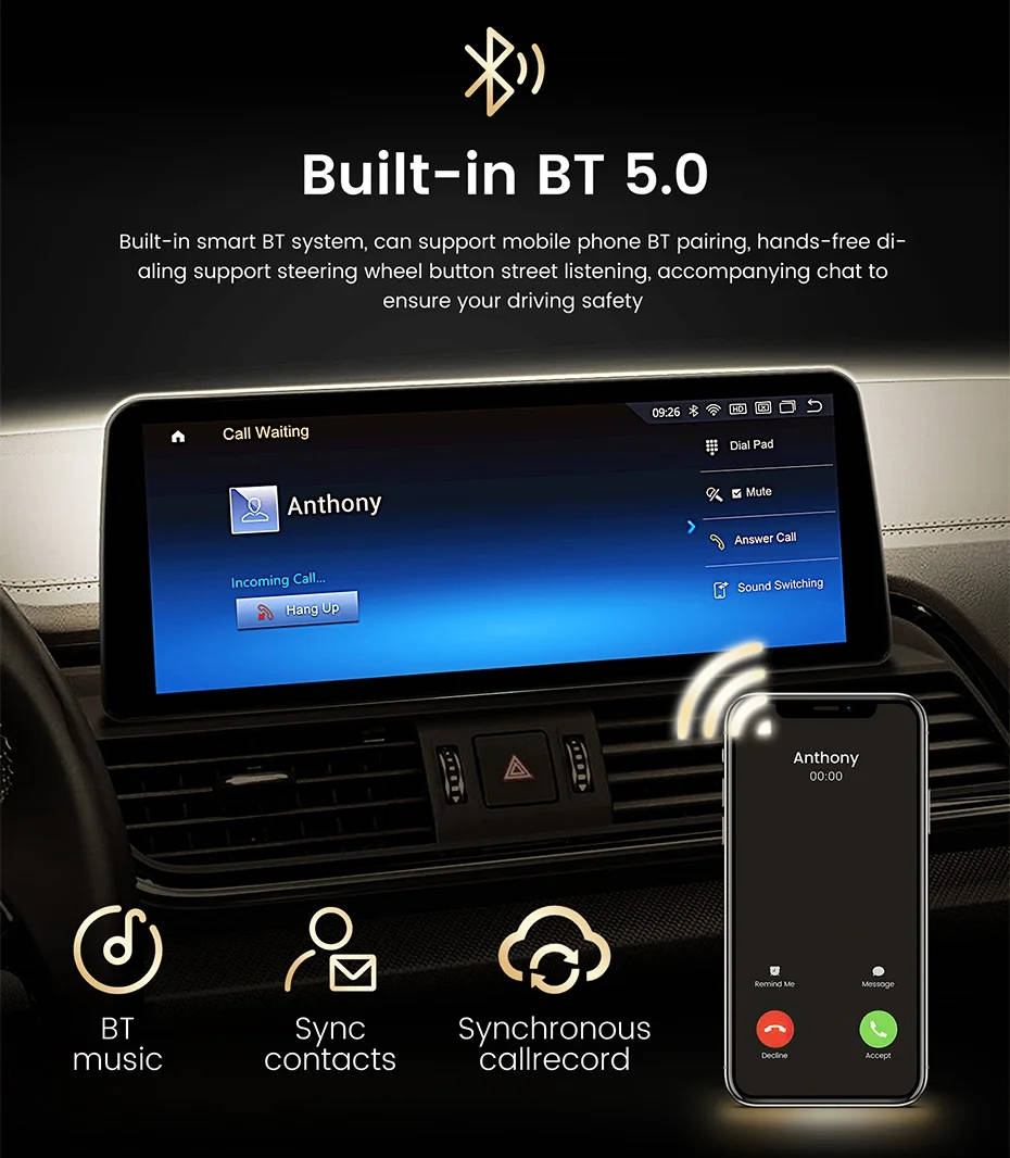 Autoradio Android 13.0 pour BMW Série 3 E90/E91/E92/E93-6