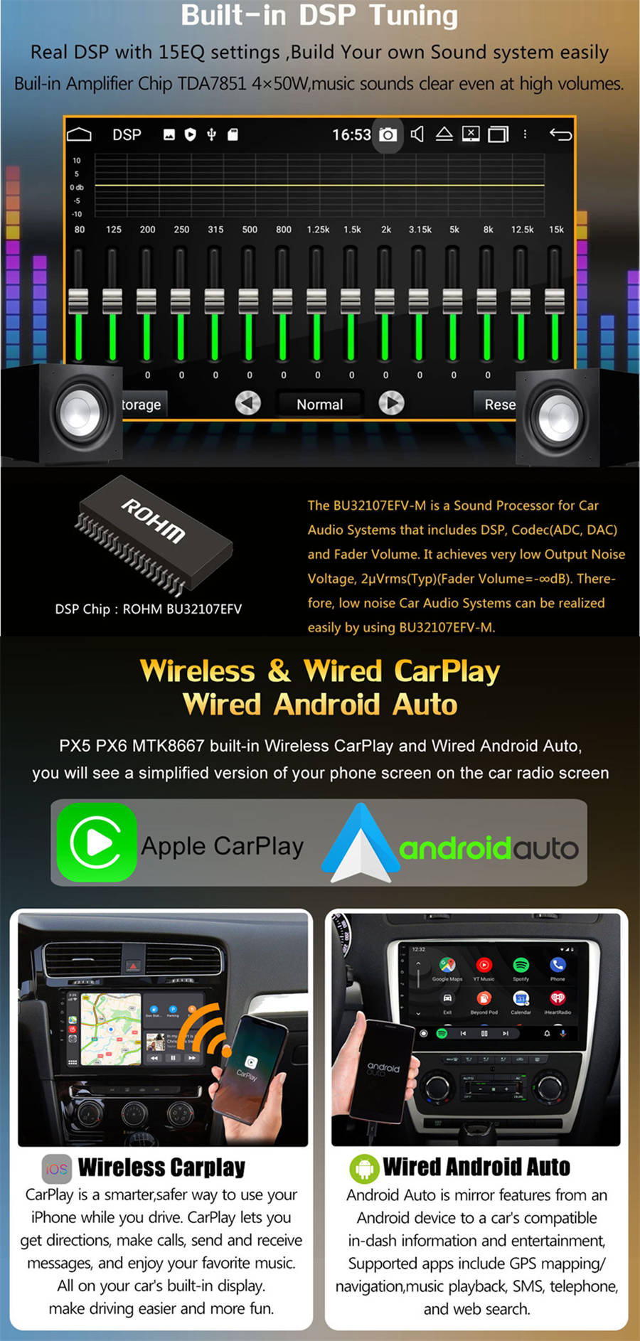 Autoradio Android 14.0 pour Kia Ceed-6