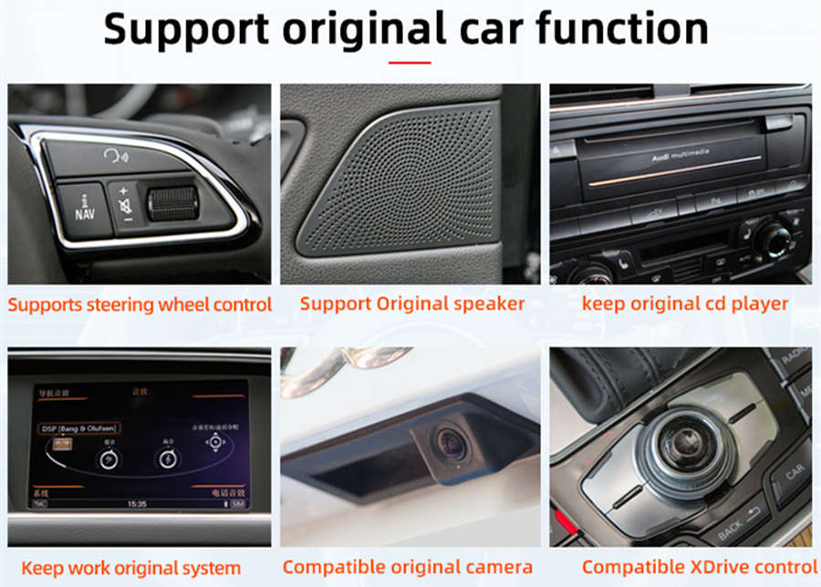 Autoradio Android 13.0 pour Audi A6 A7-2