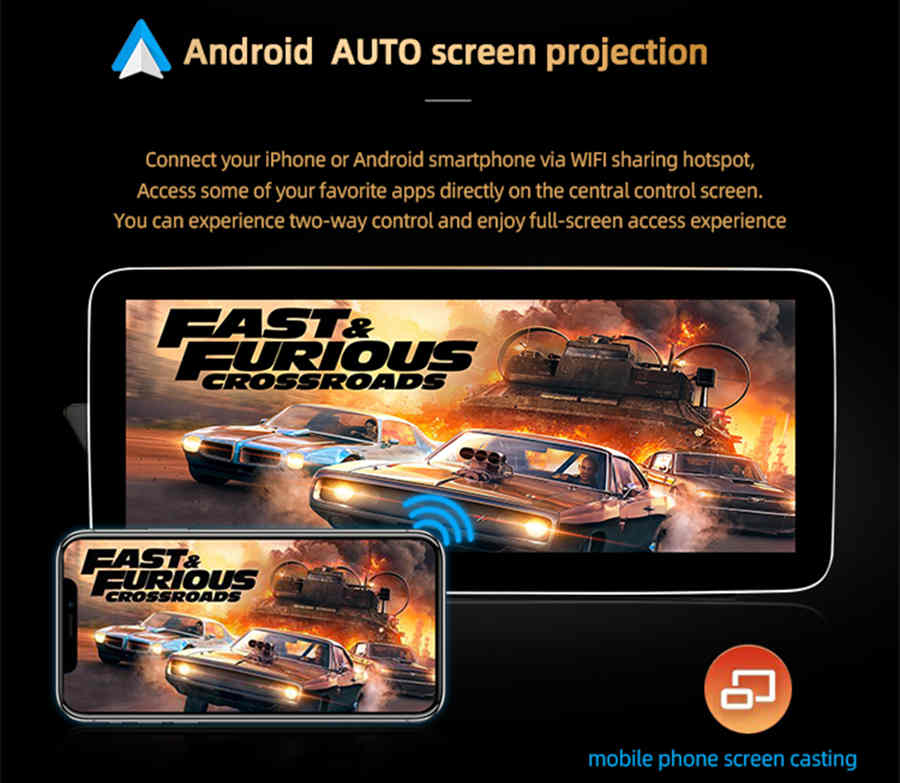 Autoradio Android 13.0 pour Mercedes Classe C W204-4