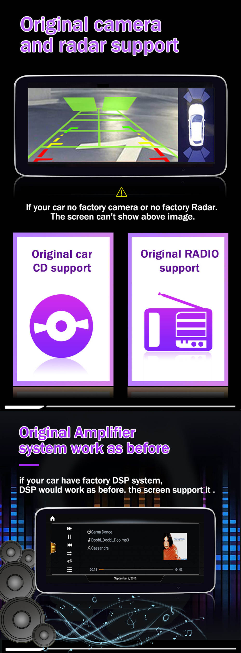 Autoradio Android 12.0 pour Audi A3-3